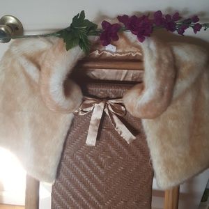 Wedding Faux Fur Shawl